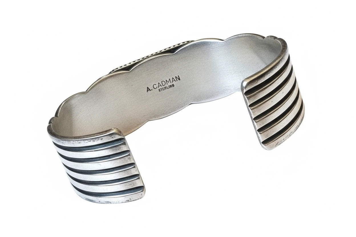 Navajo Andy Cadman White Buffalo & Sterling Cuff