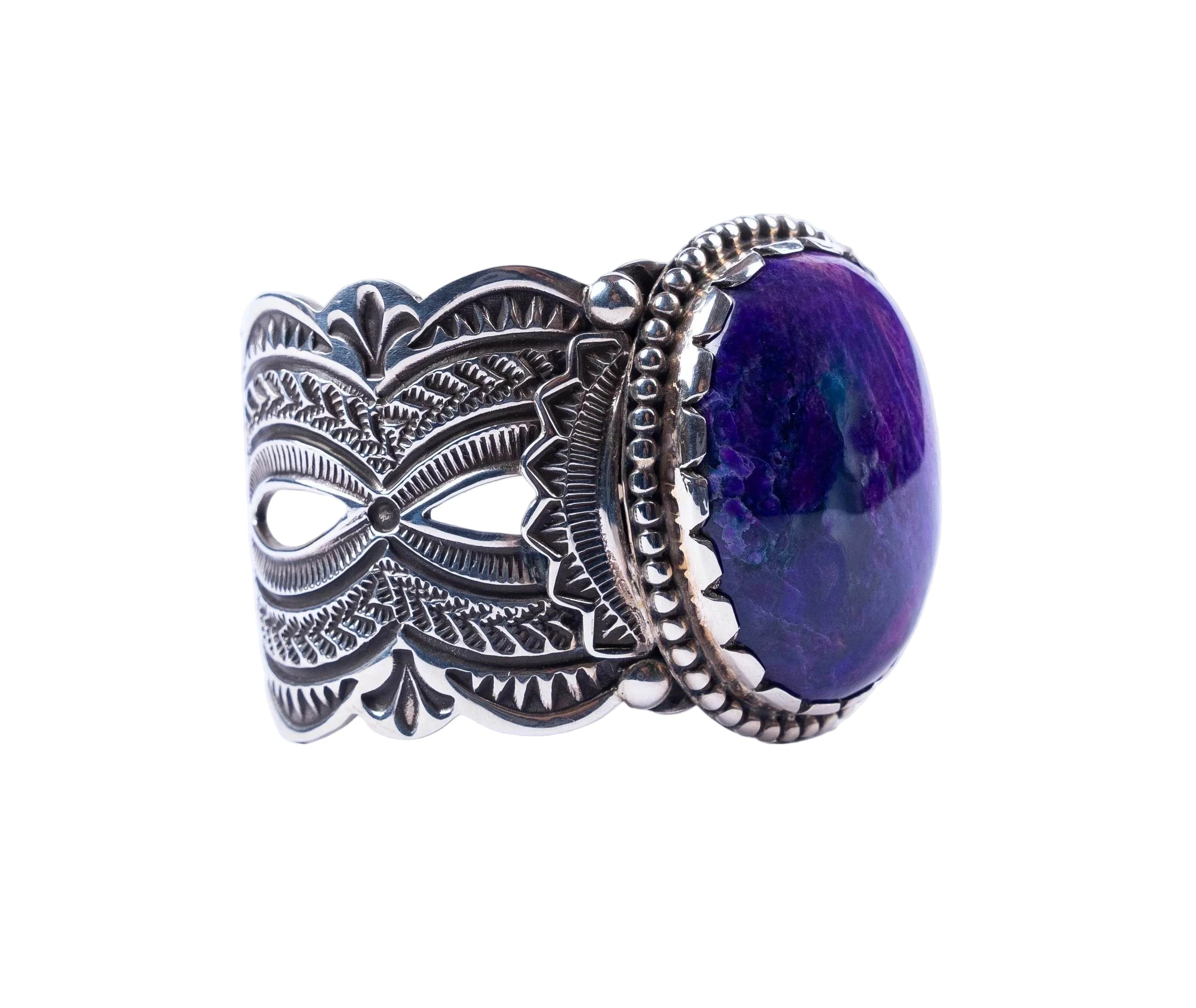 Sugilite Sterling Cuff