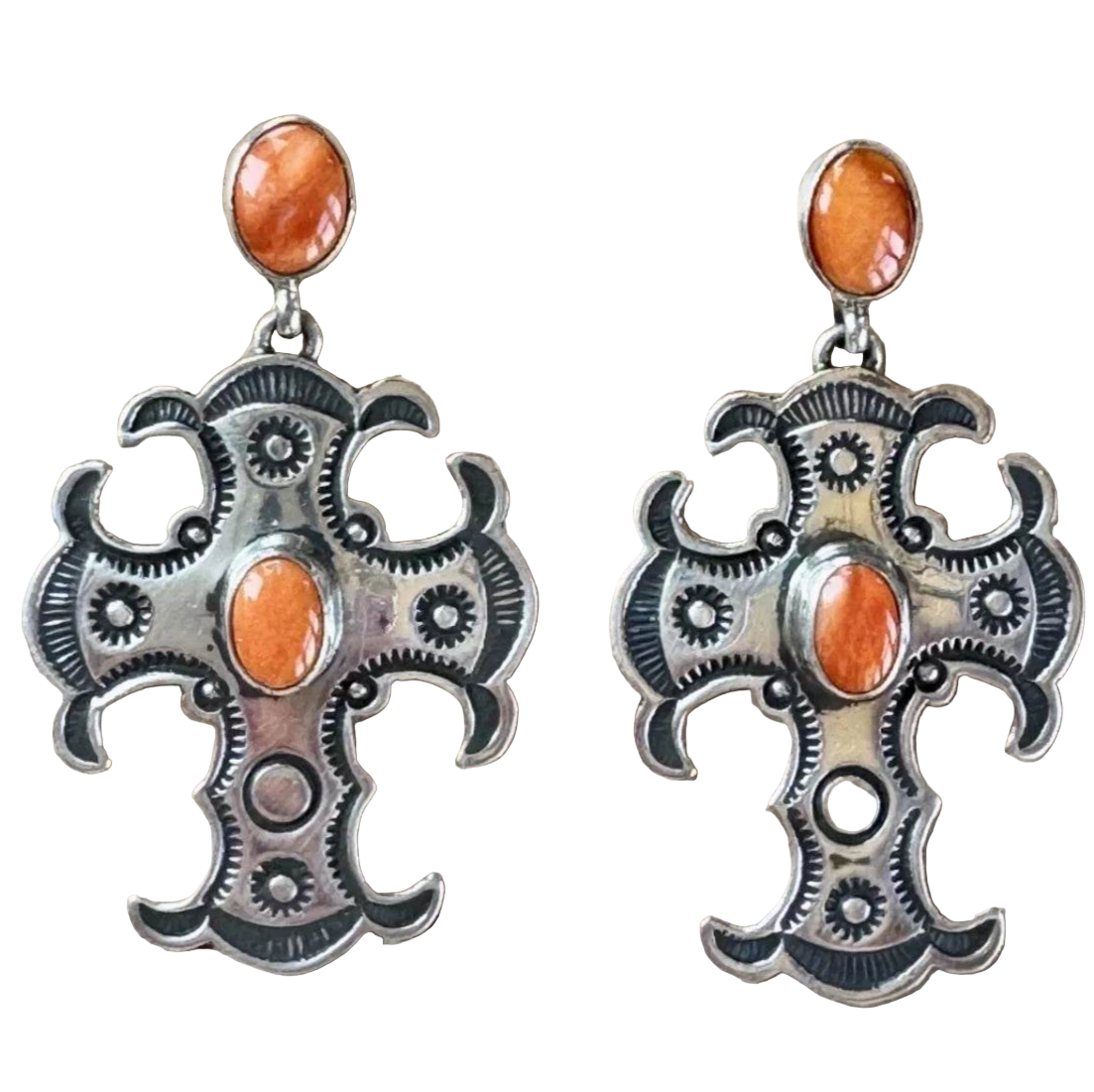Happy Piasso Cross Earrings