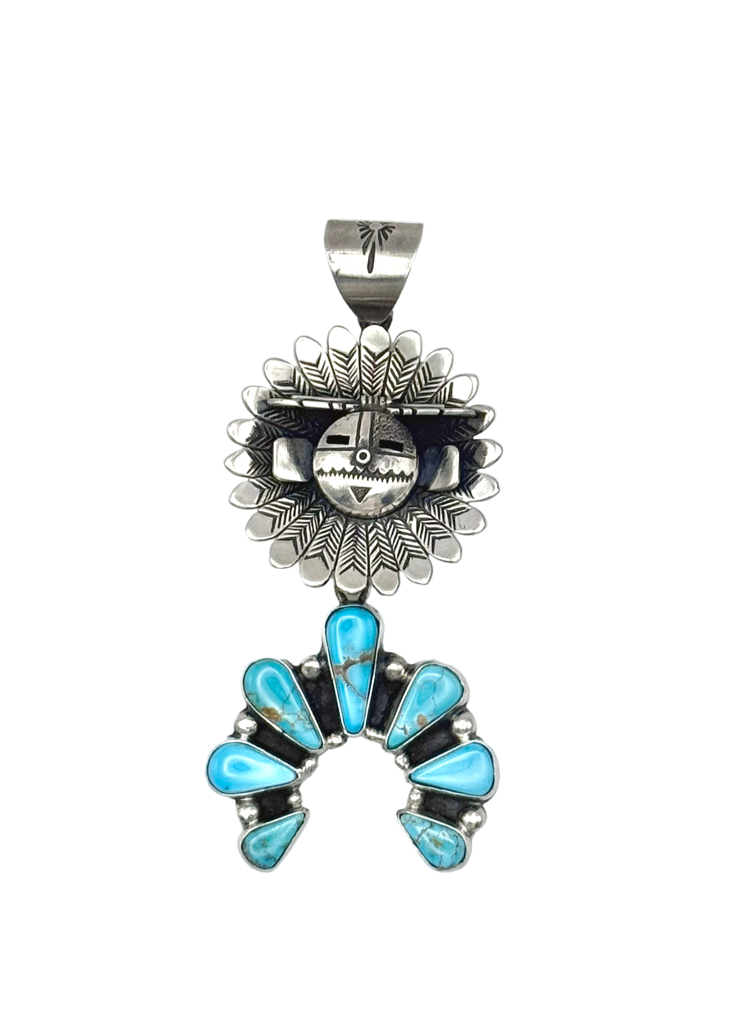 Freddy Charley SunFace Kachina Maiden Pendant #2