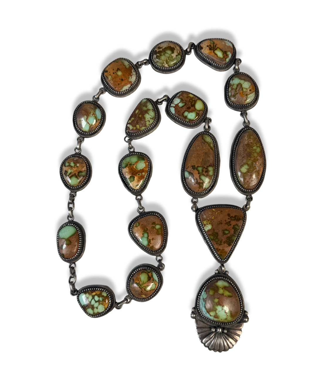 Richard Jim Royston Turquoise Lariat Necklace