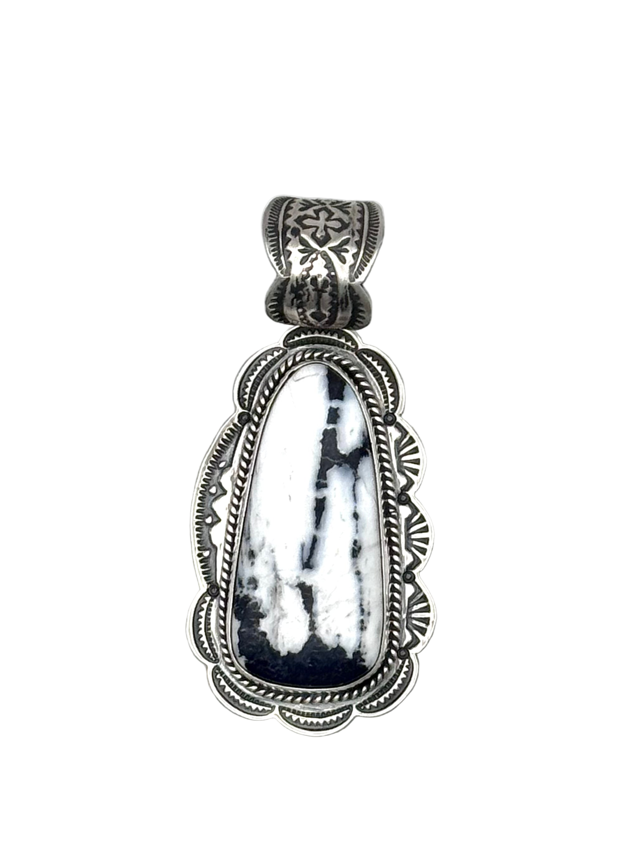 Happy Piasso White Buffalo Pendant