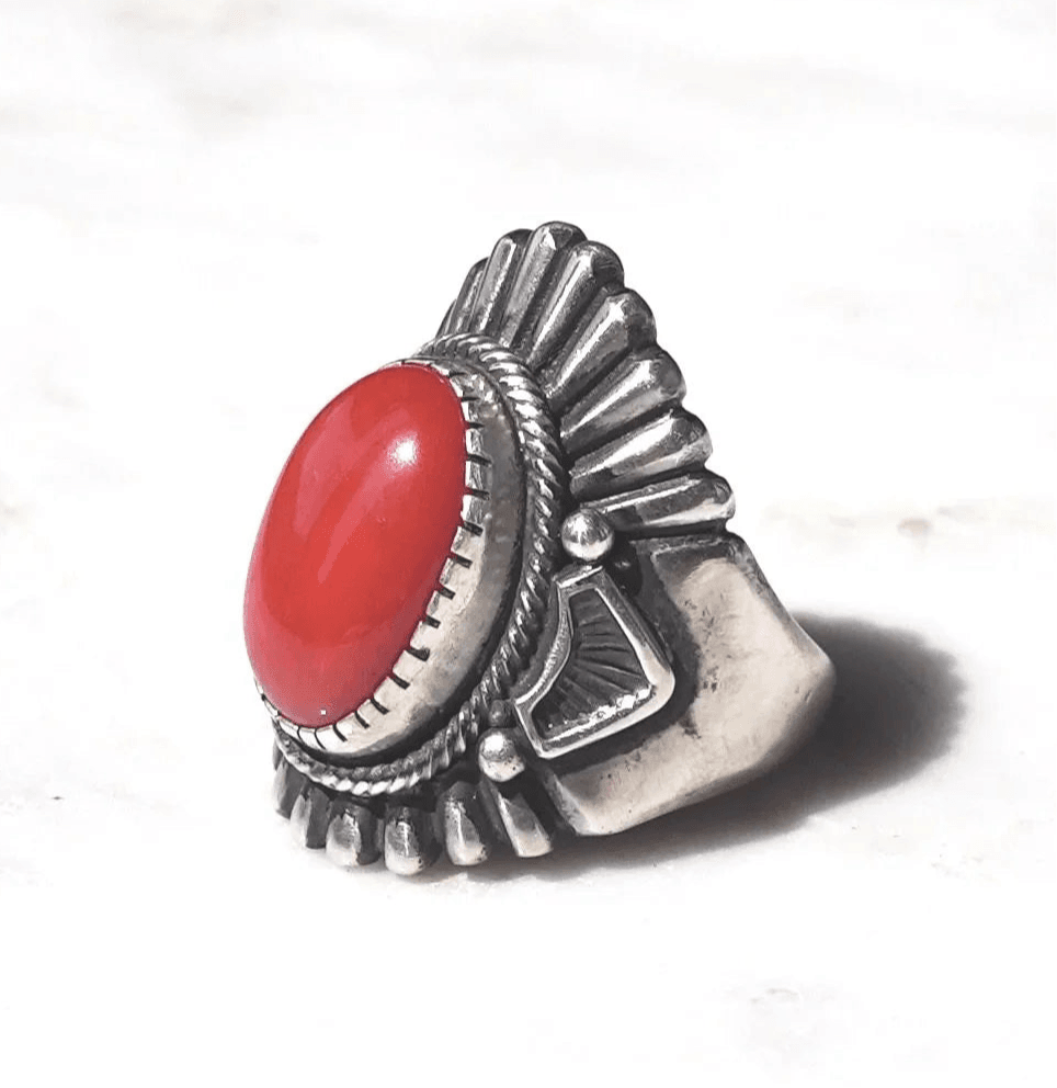 Mediterranean Coral Ring