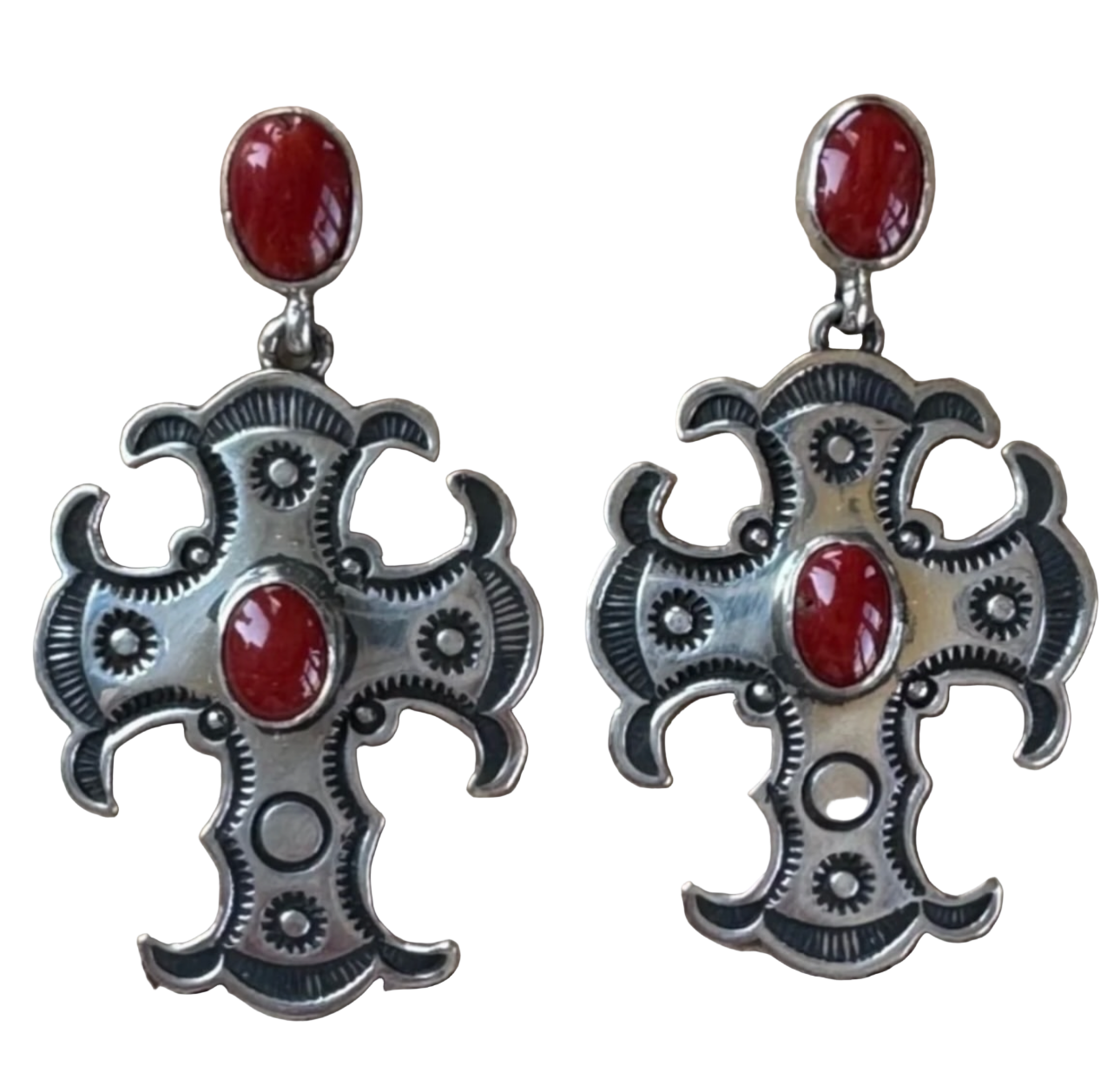 Happy Piasso Cross Earrings