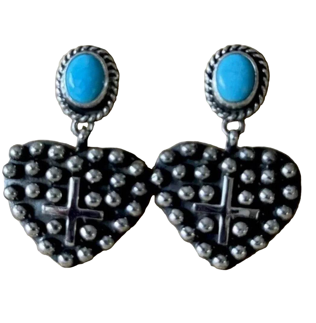 Geneva Apachito Heart Earrings