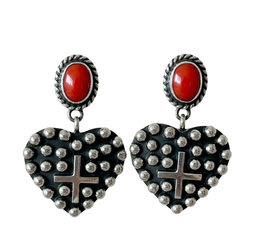 Geneva Apachito Heart Earrings