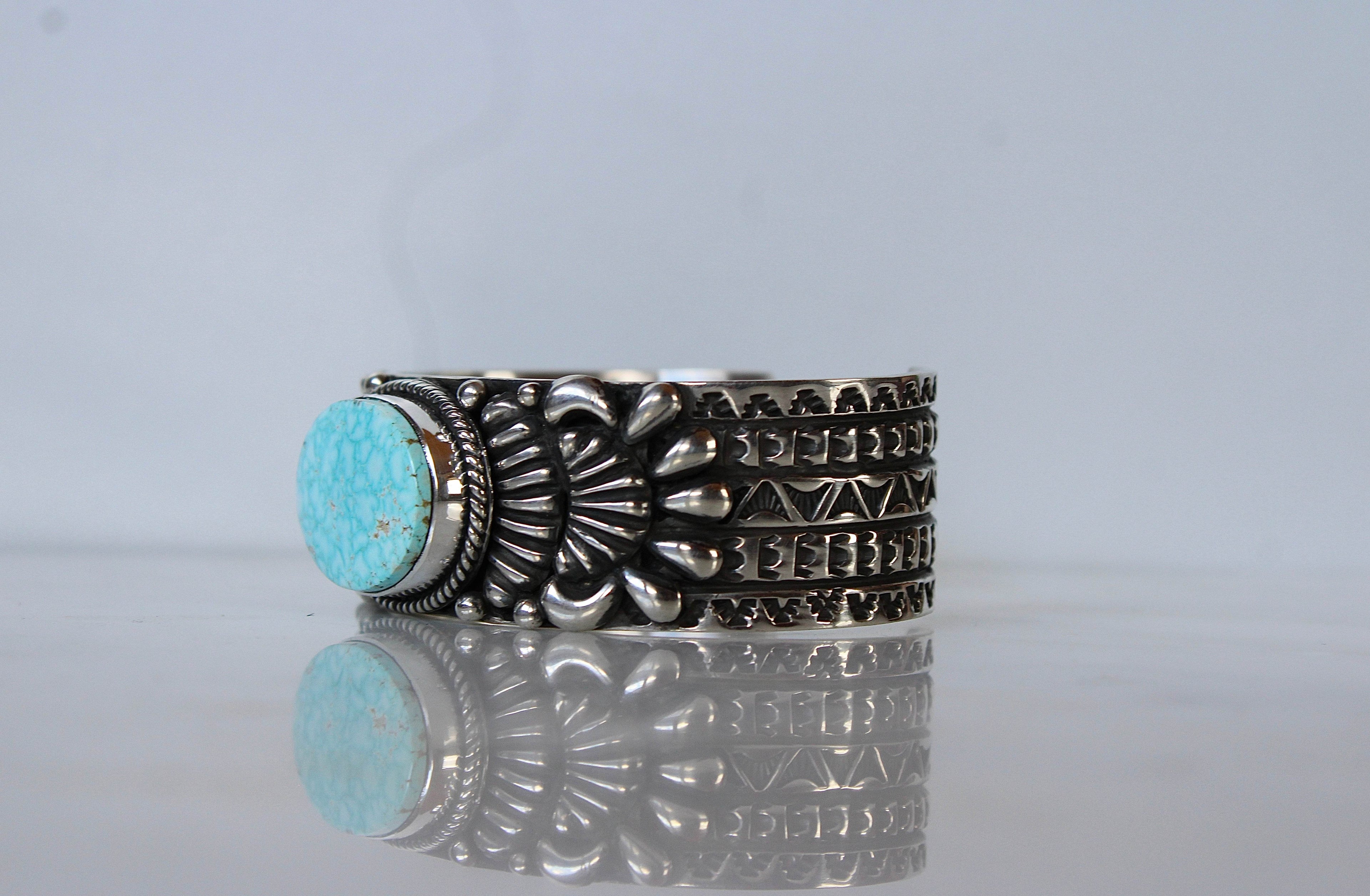 #8 Turquoise Sterling Cuff