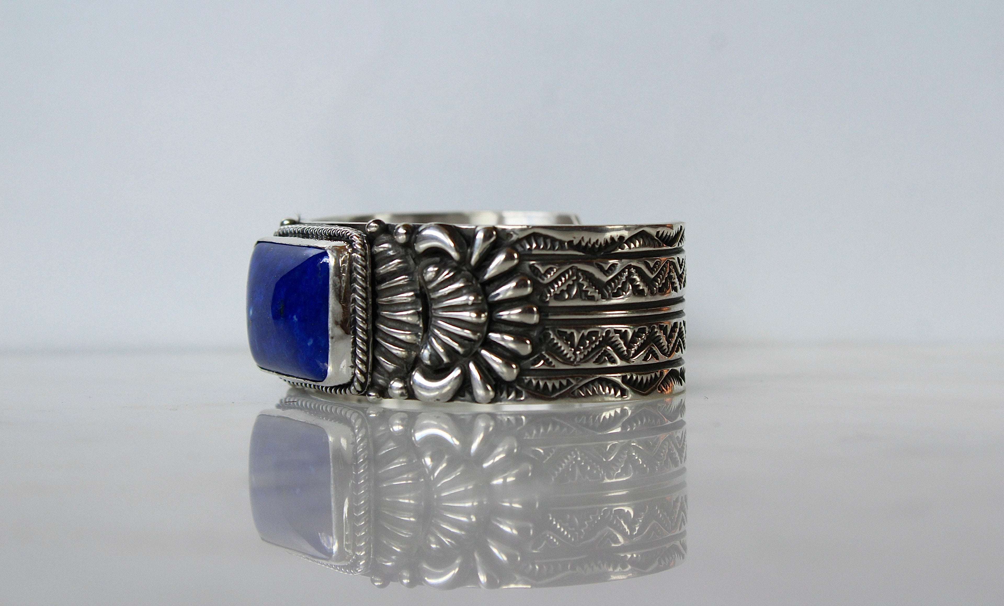 Lapis Sterling Cuff
