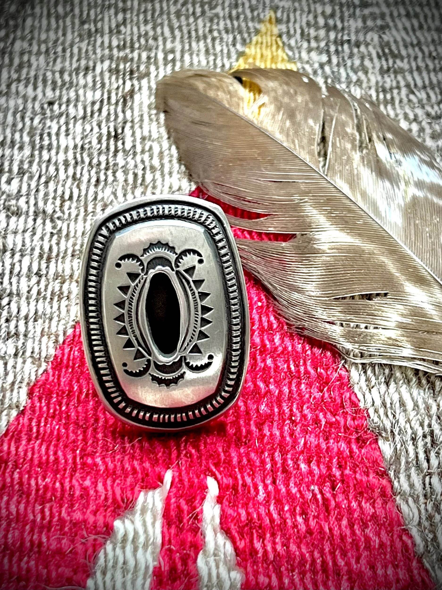 Shadow/Hollow Box Sterling Ring