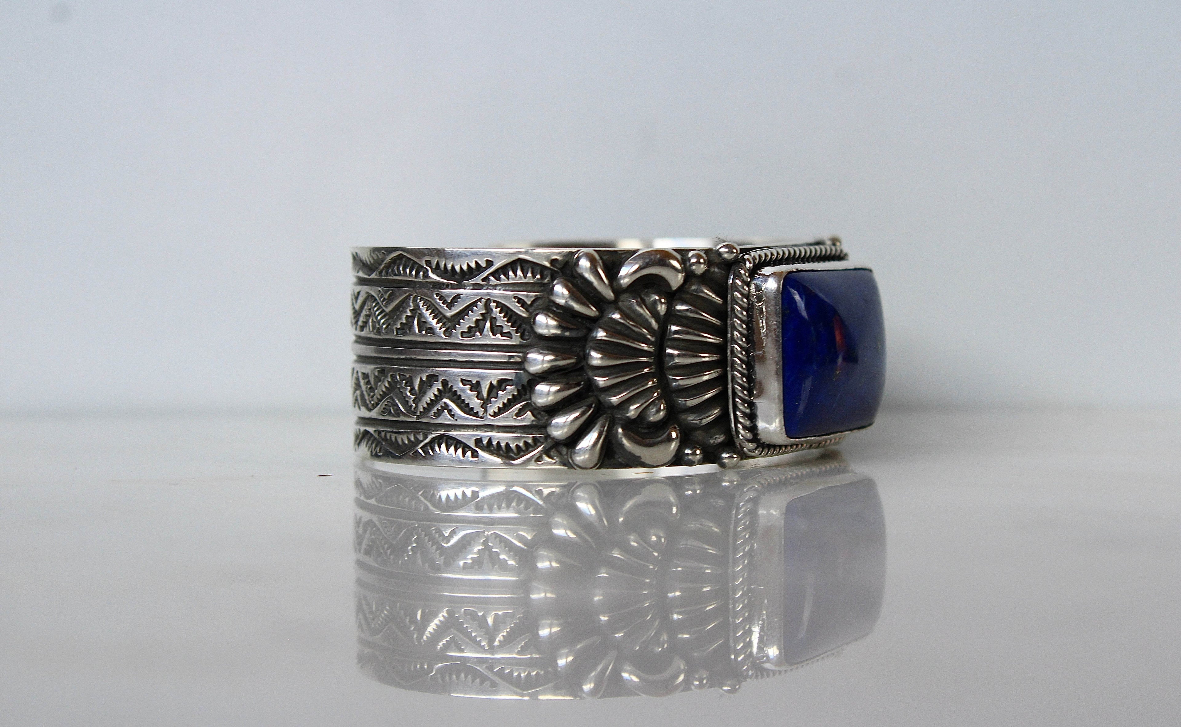 Lapis Sterling Cuff