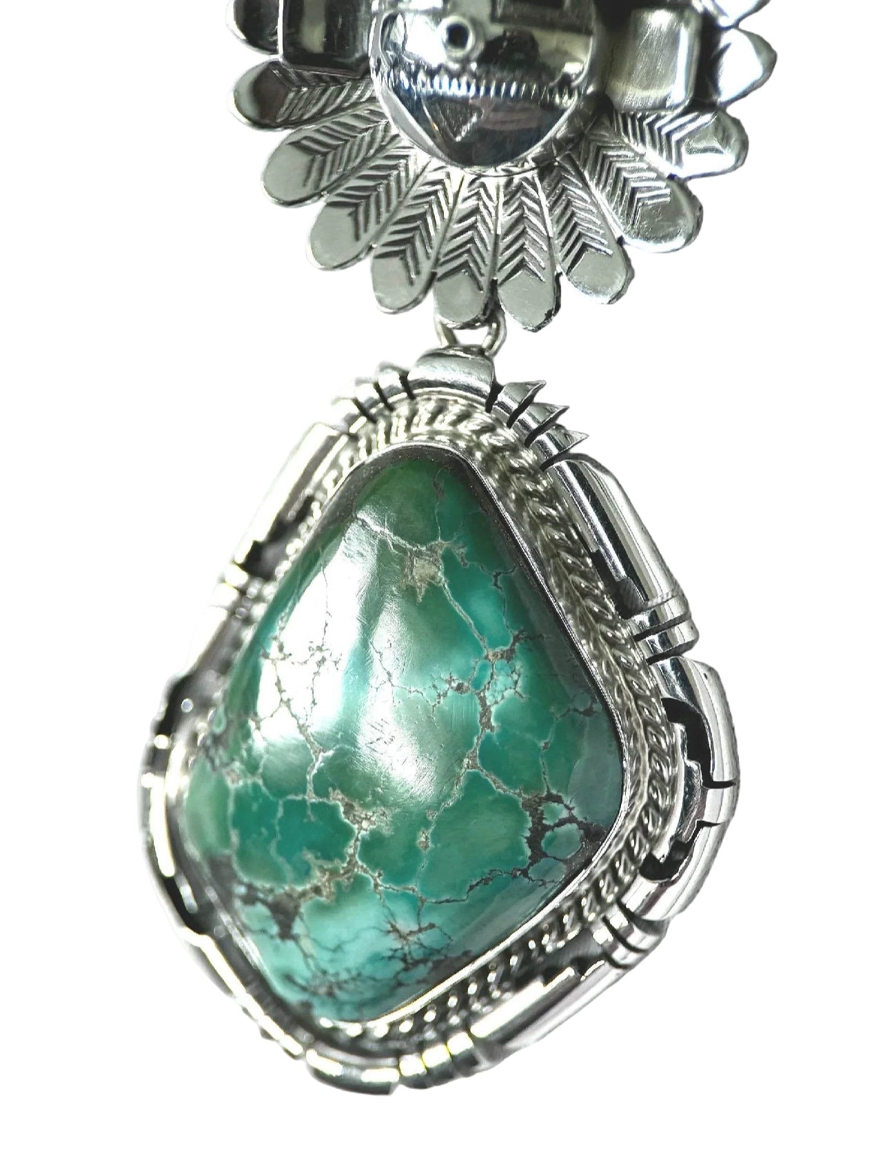 Freddy Charley SunFace Kachina Maiden Pendant #5 ~ Signed