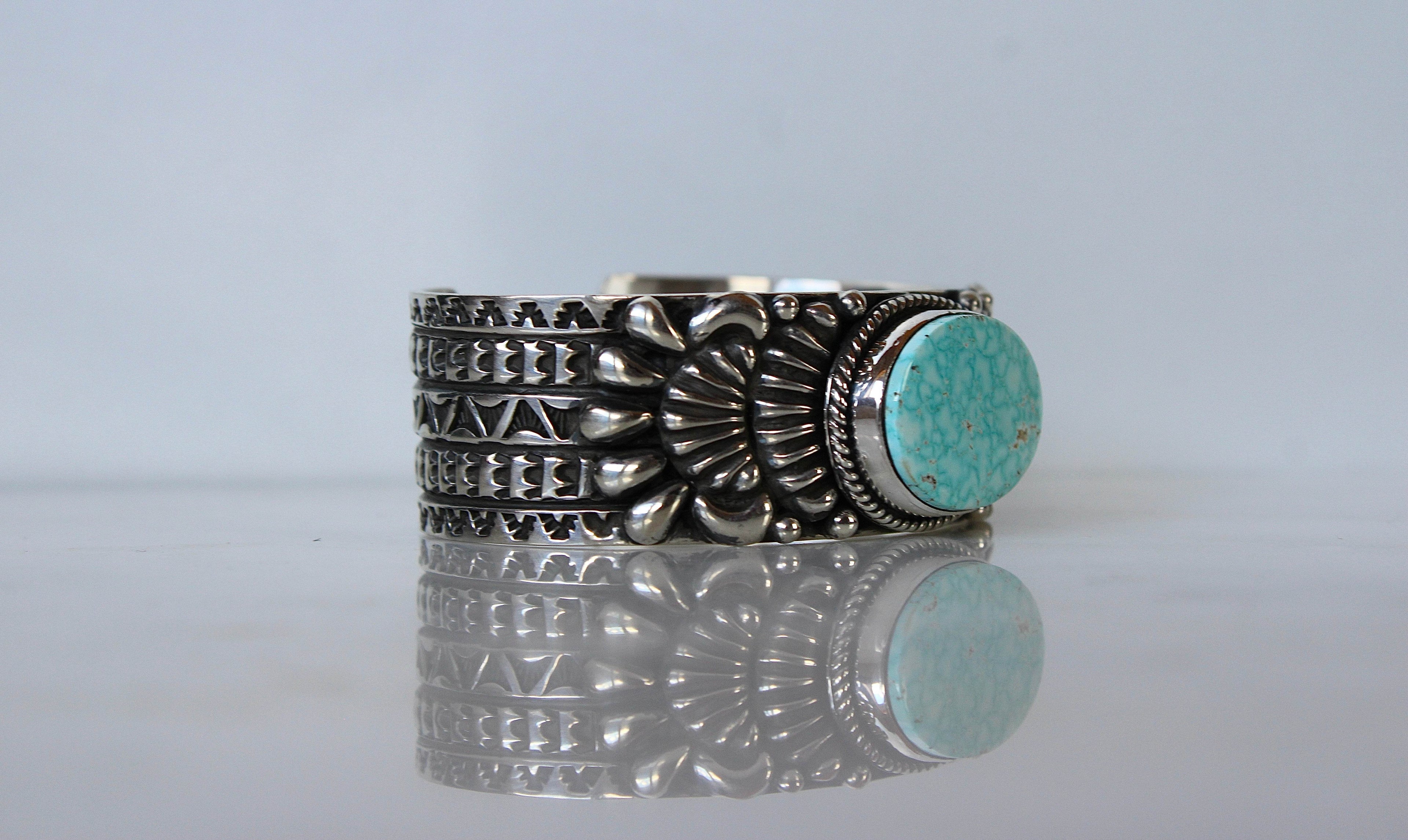 #8 Turquoise Sterling Cuff