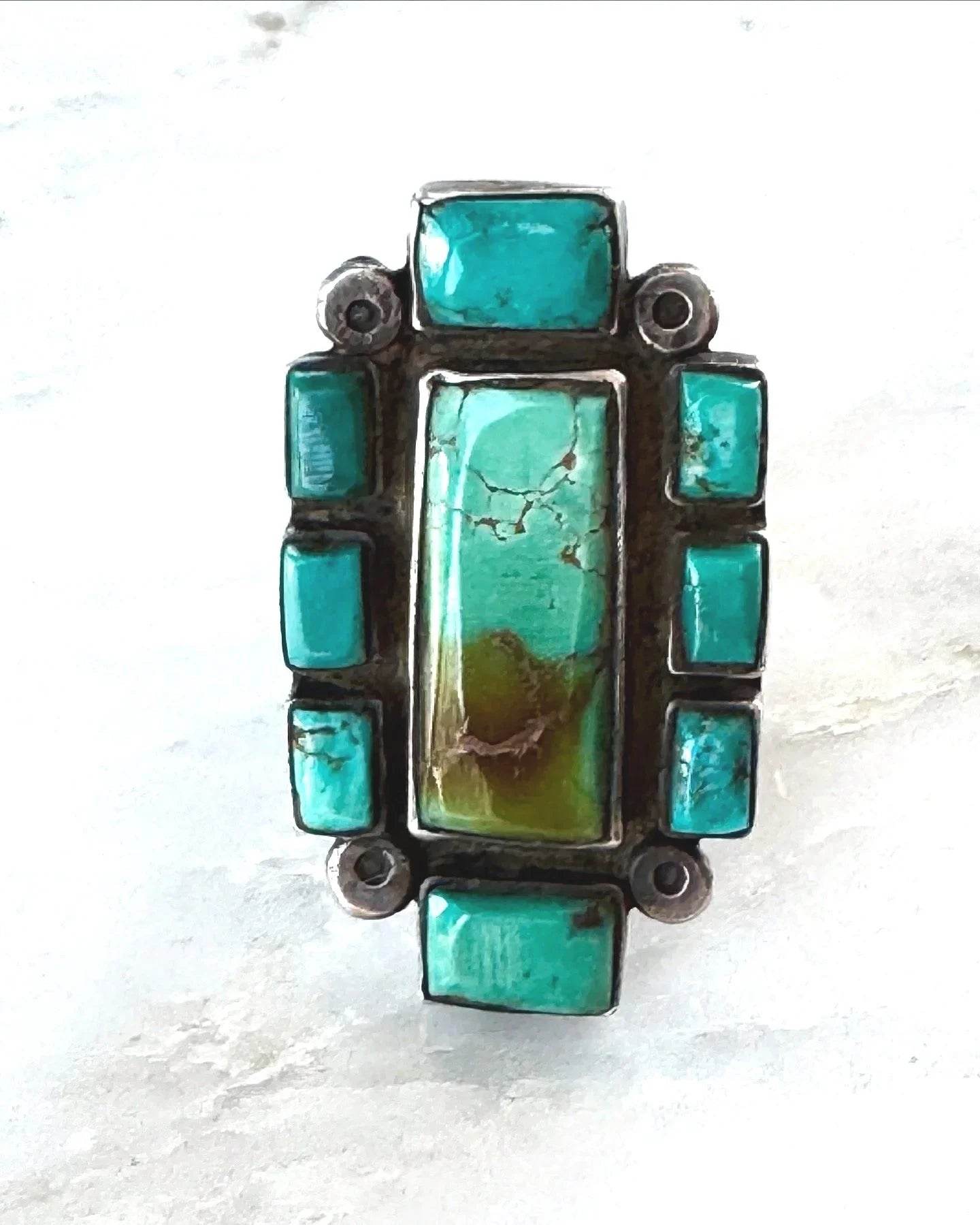 RARE Jock Favour Turquoise Ring Sz 9