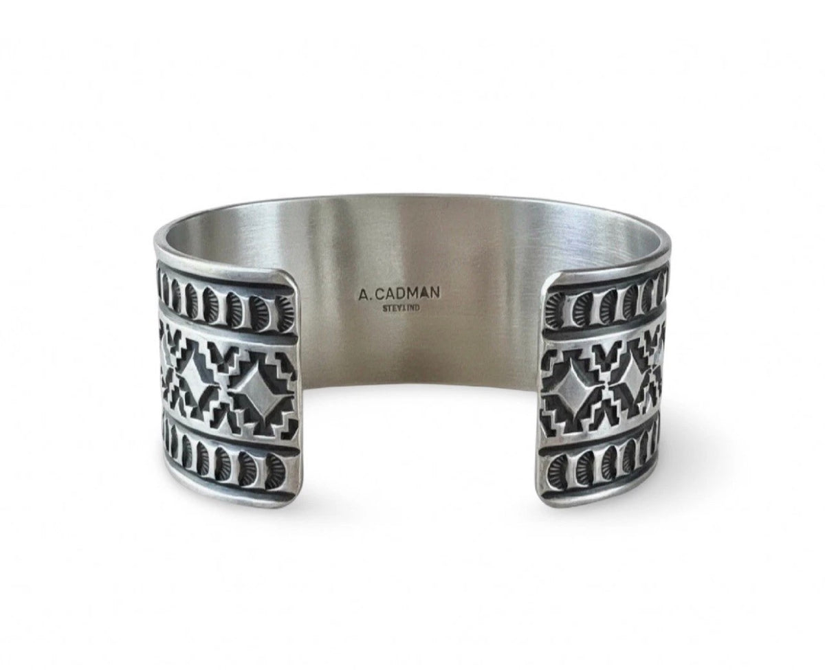 ColoradoJo Andy Cadman White Buffalo Sterling Cuff hallmark