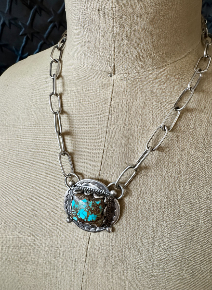 ColoradoJo Clarissa & Vernon Hale Turquoise Pendant Necklace mannequin view
