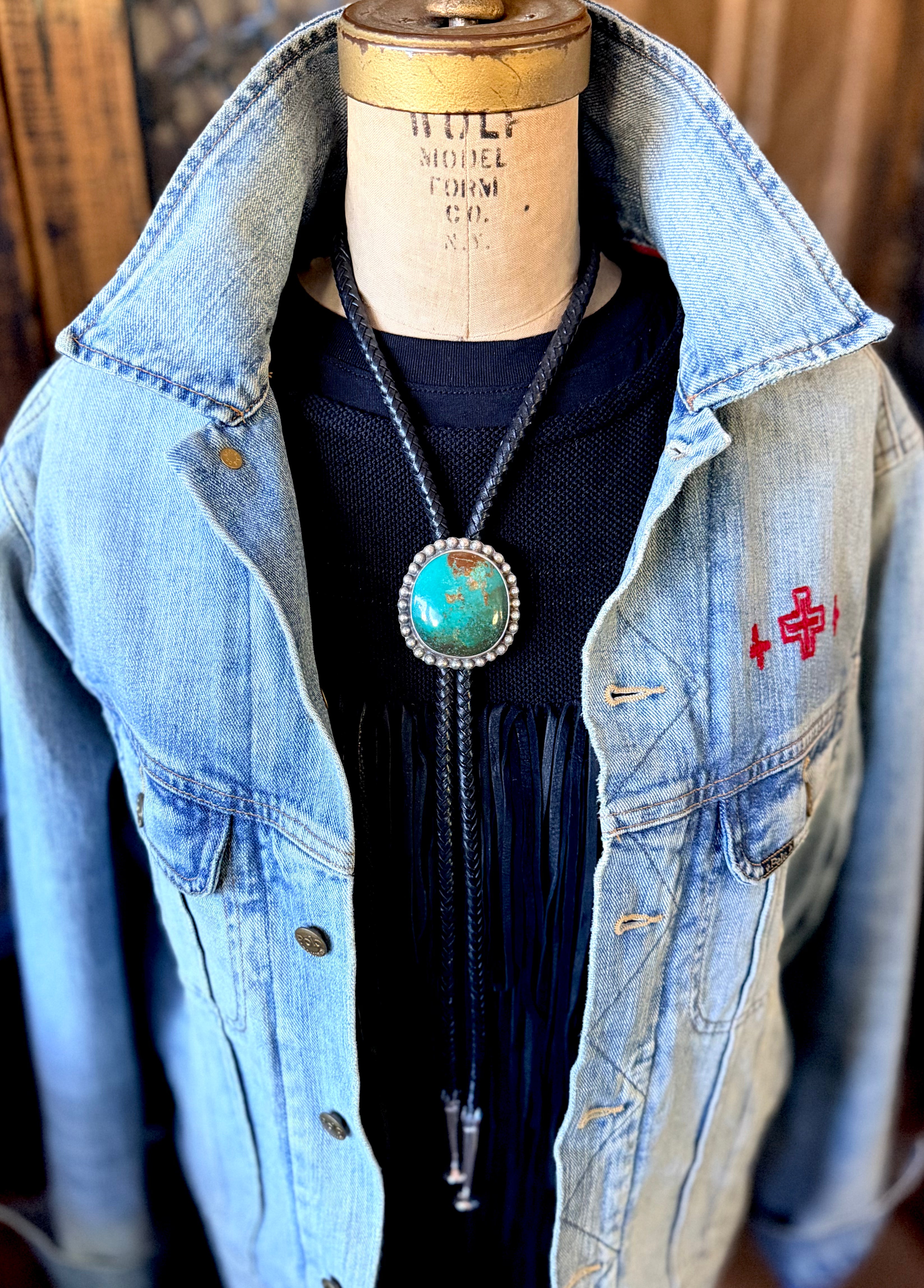 ColoradoJo Joel Pajarito Royston Turquoise Bolo