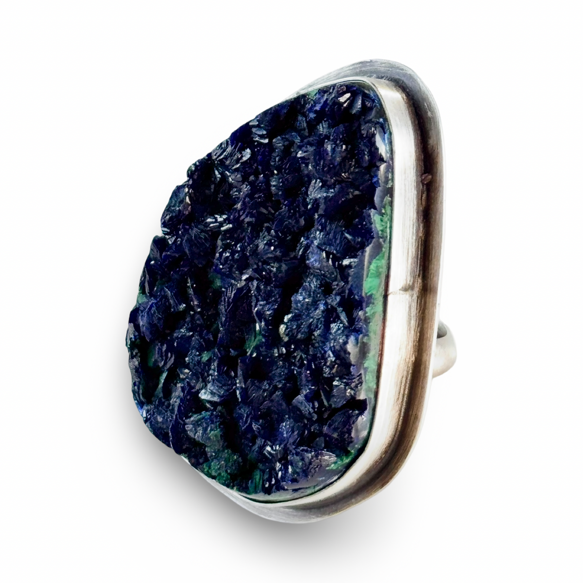 ColoradoJo CoJo Collective x Leigha Cleveland Azurite Ring 3/4 view