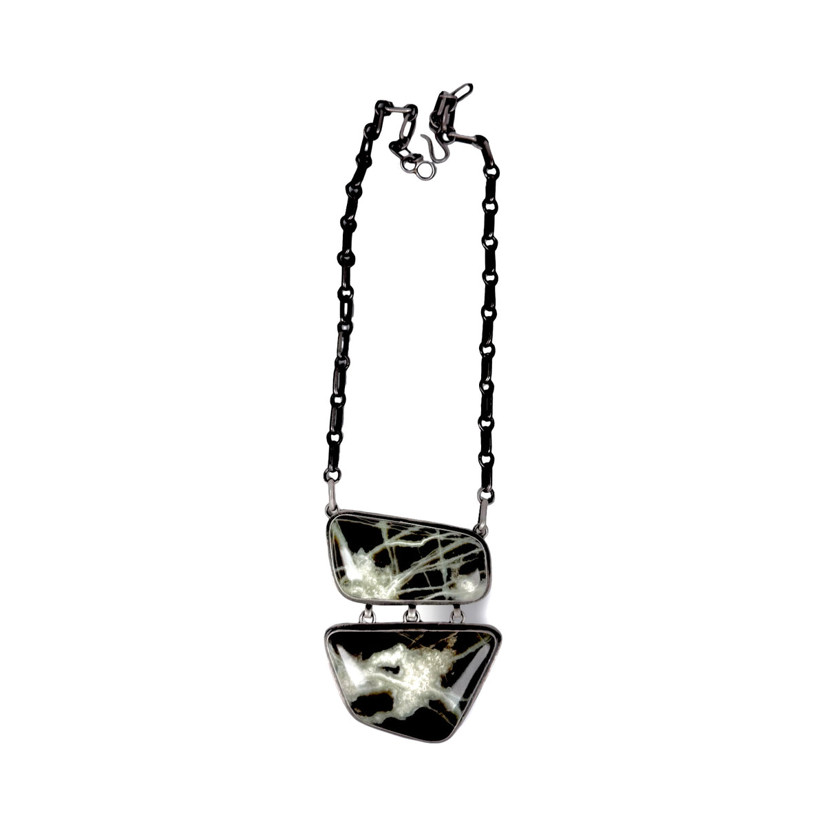 ColoradoJo CoJo Collective x Leigha Cleveland Petrified Wood Necklace full front view