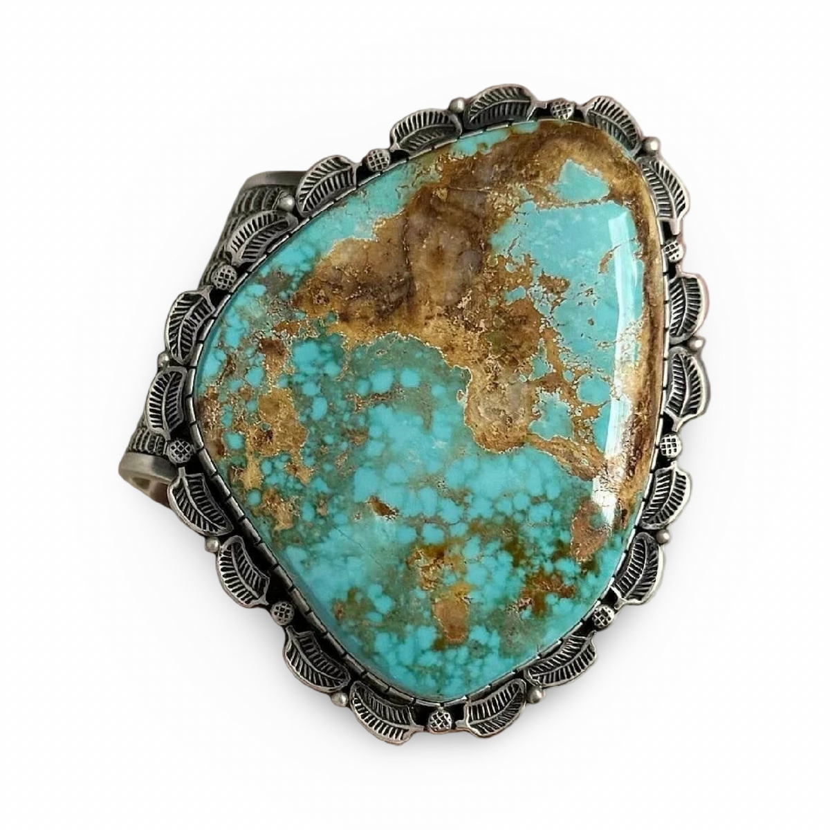 ColoradoJo Matthew Charley Signature Royston Turquoise Cuff front view 