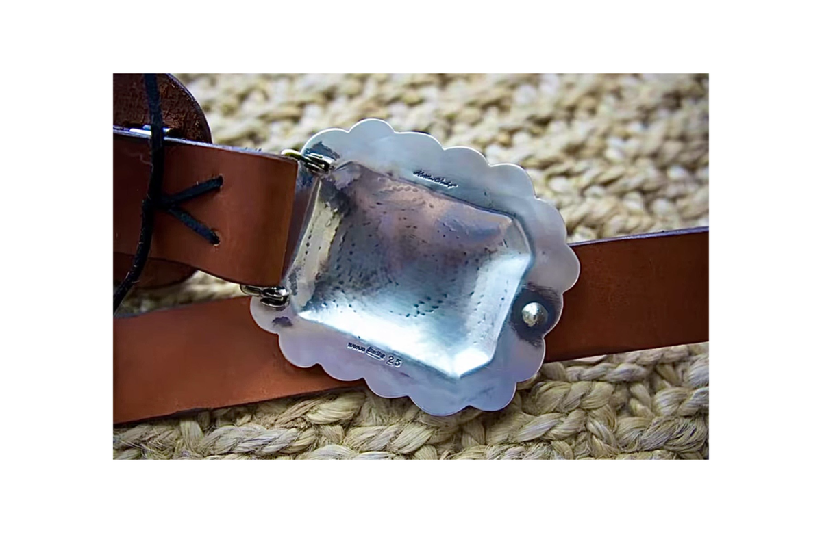ColoradoJo featuring Collectible Artist Matthew Charley Concho Belt buckle hallmark view