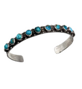 ColoradoJo Old Pawn Turquoise Row Cuff front view