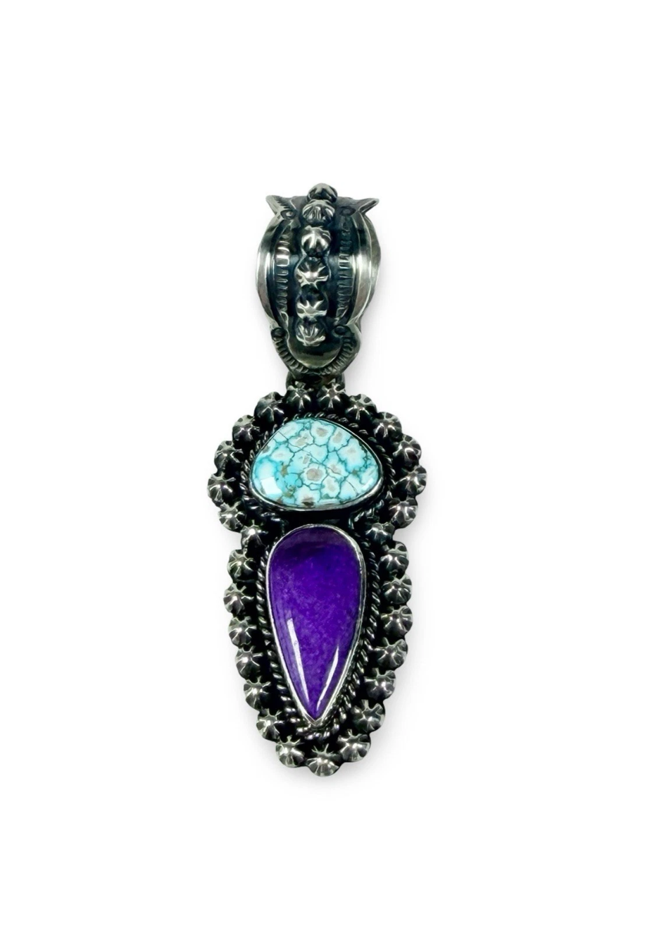 ColoradoJo Happy Piasso No. 8 Turquoise & Sugilte Pendant