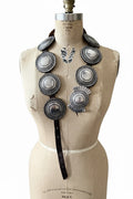 ColoradoJo Santa Fe Vintage Sterling Concho Belt mannequin full view