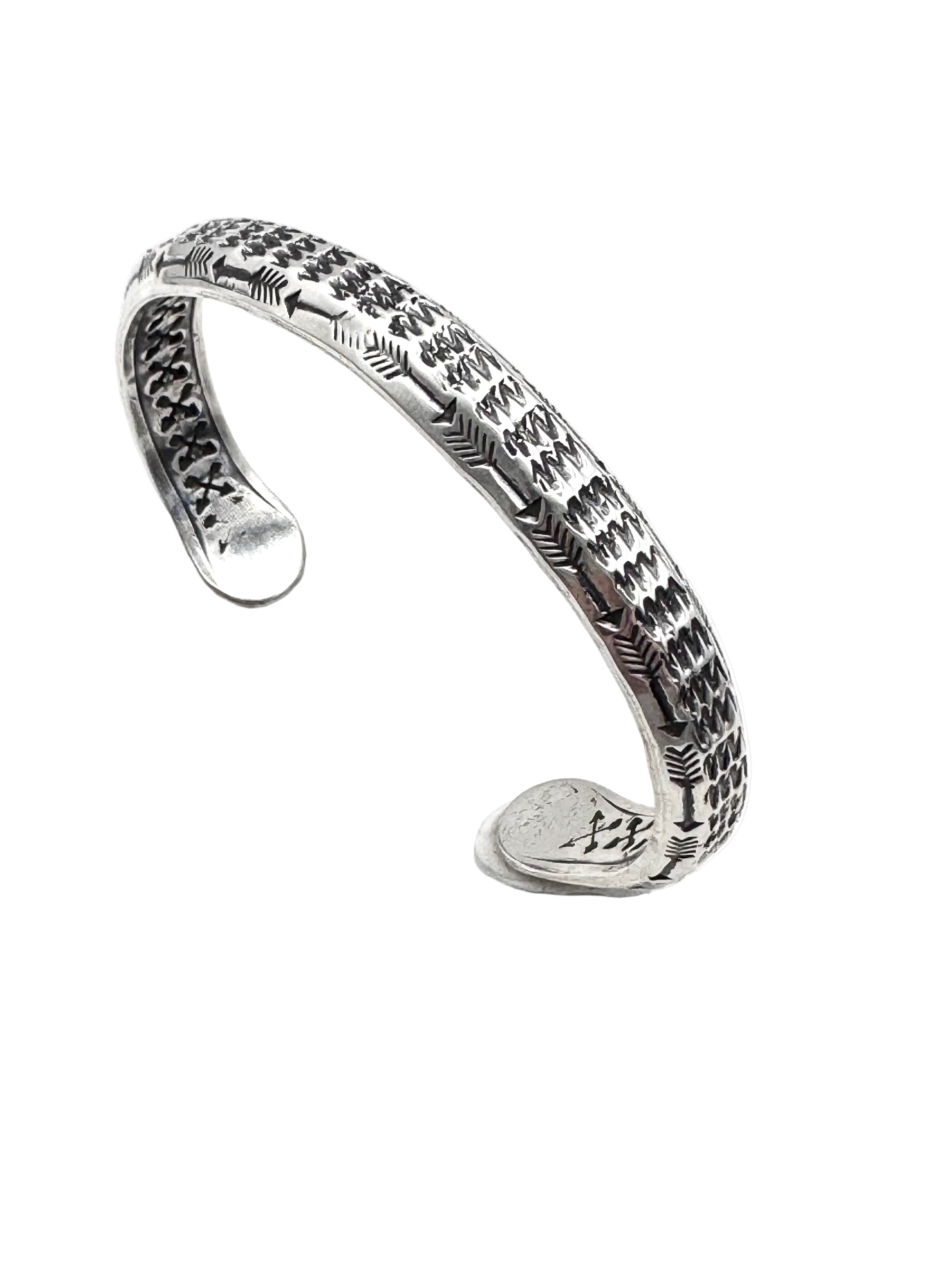 ColoradoJo Sunshine Reeves Hand-stamped Sterling Cuff #2 full view
