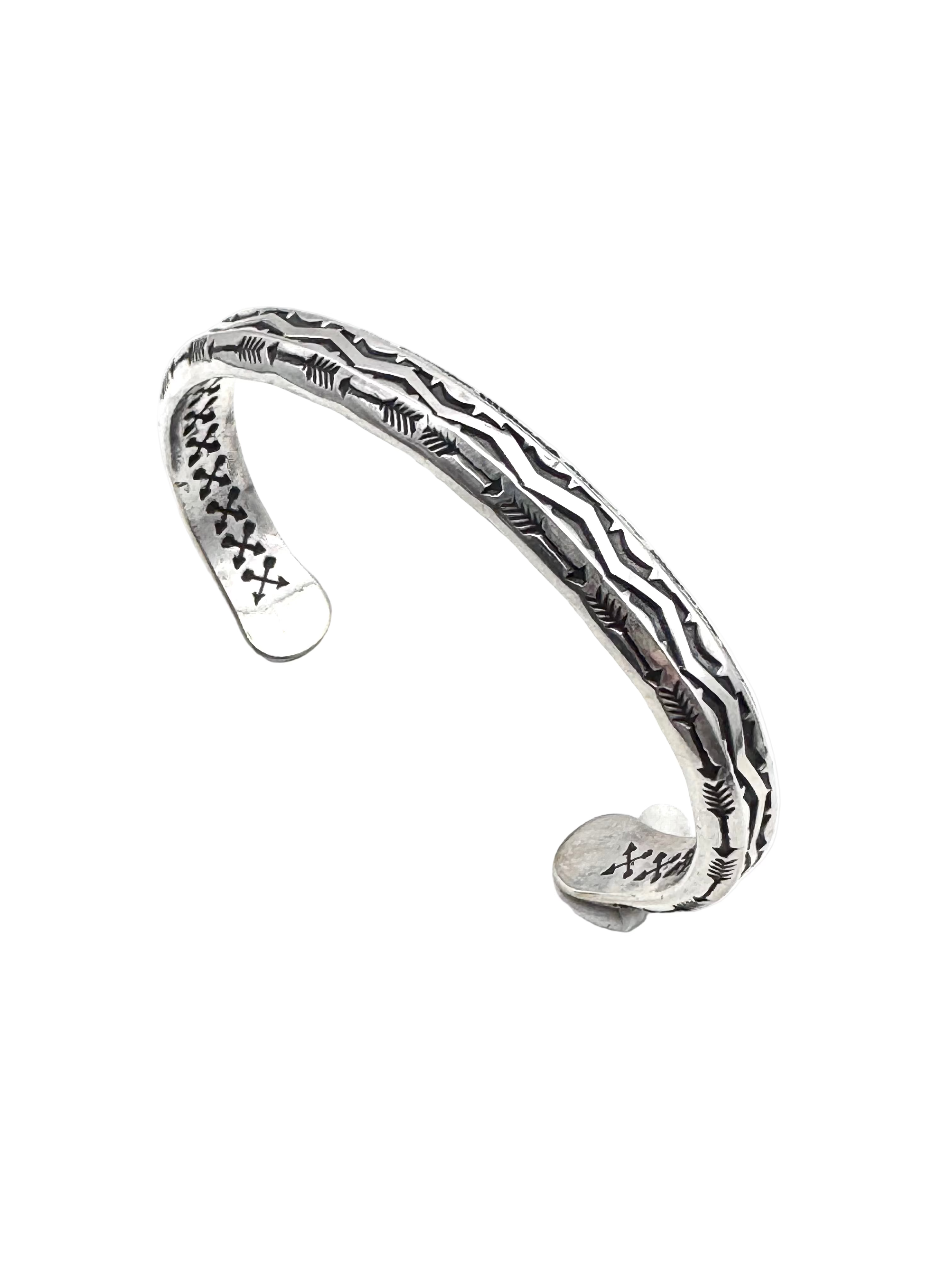 ColoradoJo Sunshine Reeves Hand-stamped Sterling Cuff #3 full view