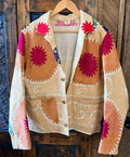 ColoradoJo STAN Vintage Suzani Jacket Men's Medium or Women's Large front view