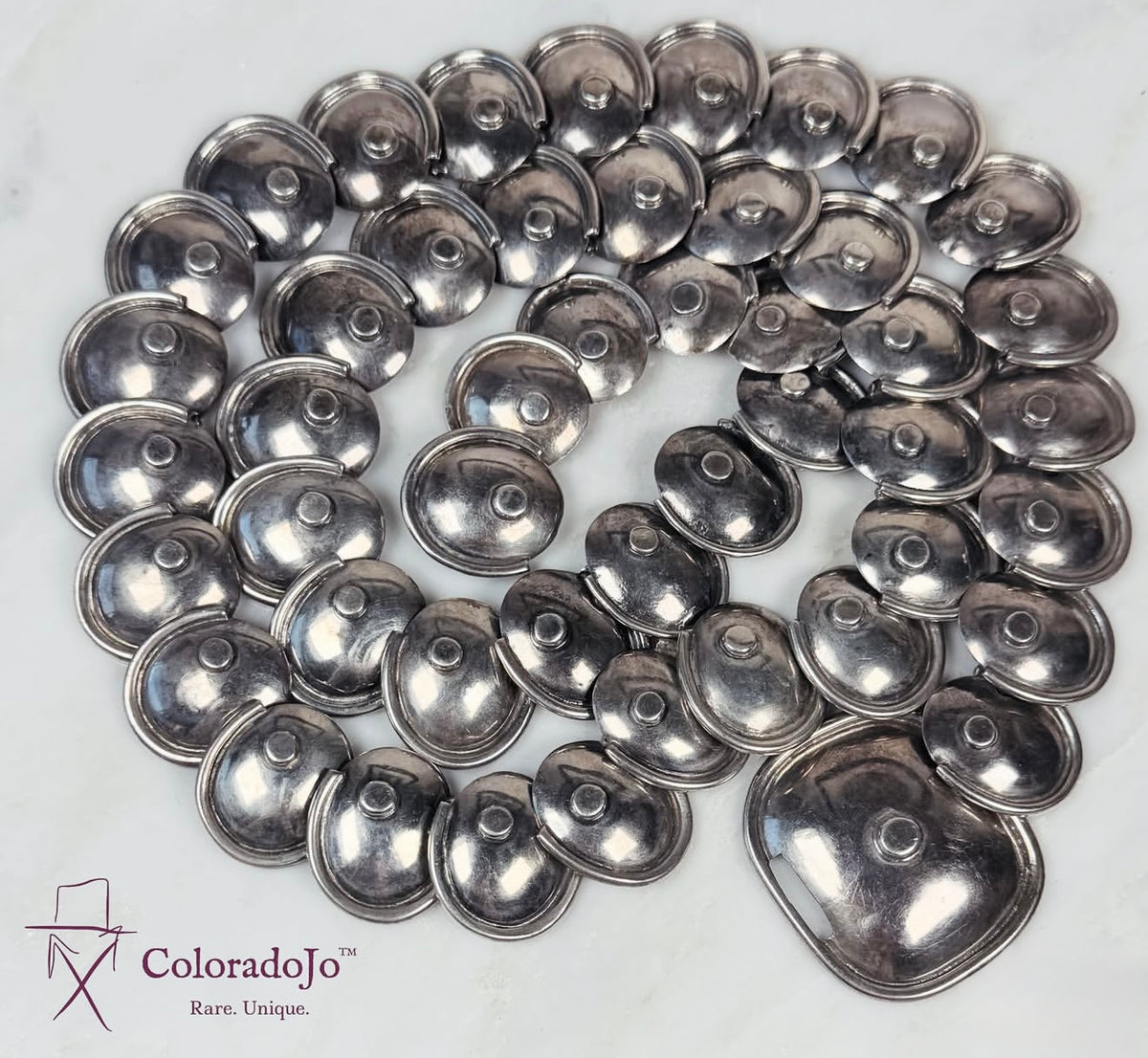 ColoradoJo Rare Vintage Taxco Sterling Armadillo Belt or Necklace