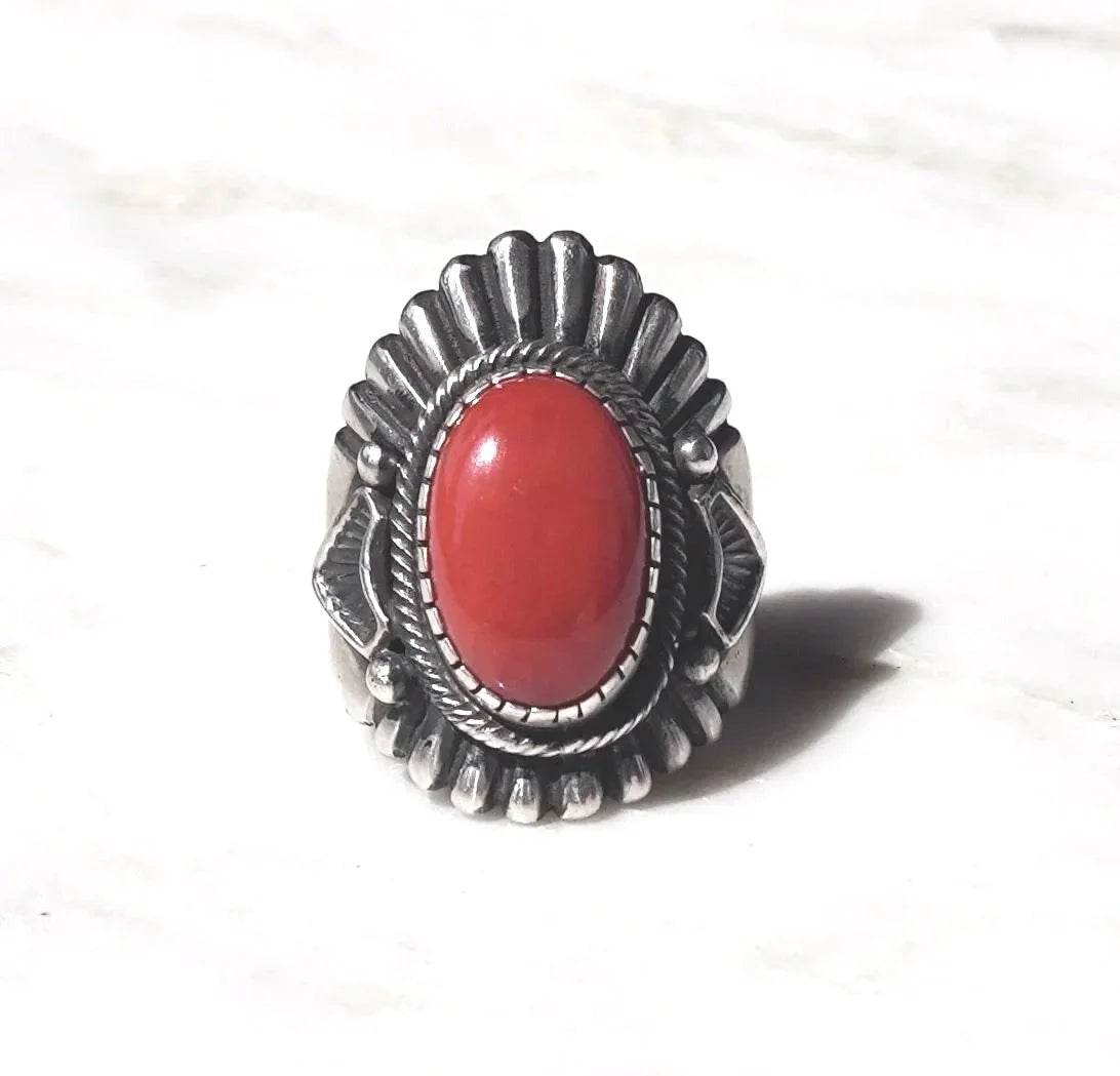 Mediterranean Coral Ring