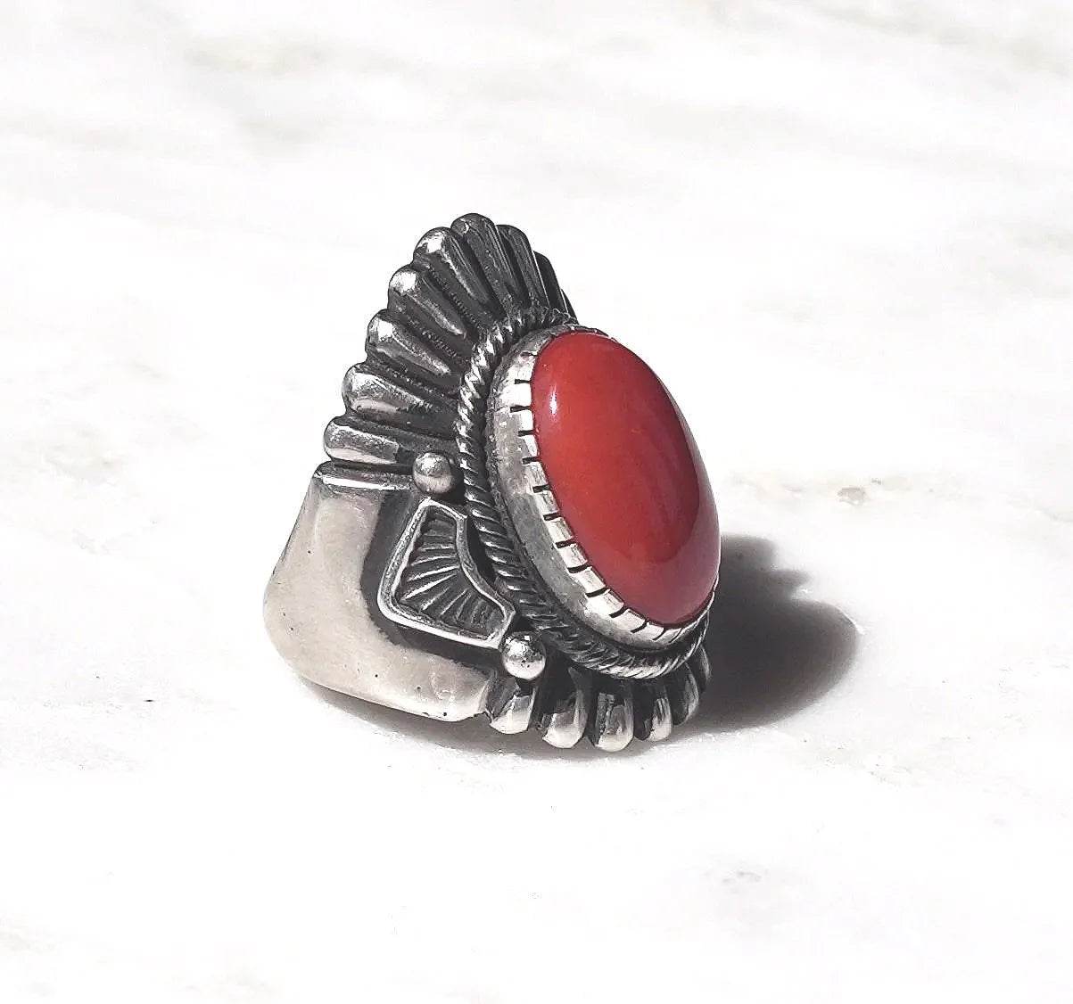 Mediterranean Coral Ring
