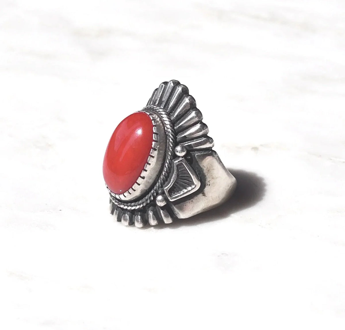 Mediterranean Coral Ring
