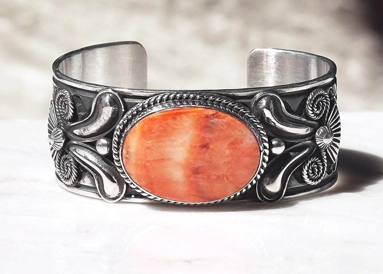 Orange Spiney Oyster Cuff