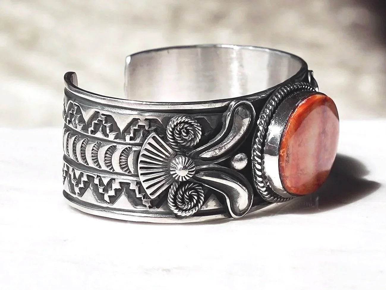 Orange Spiney Oyster Cuff