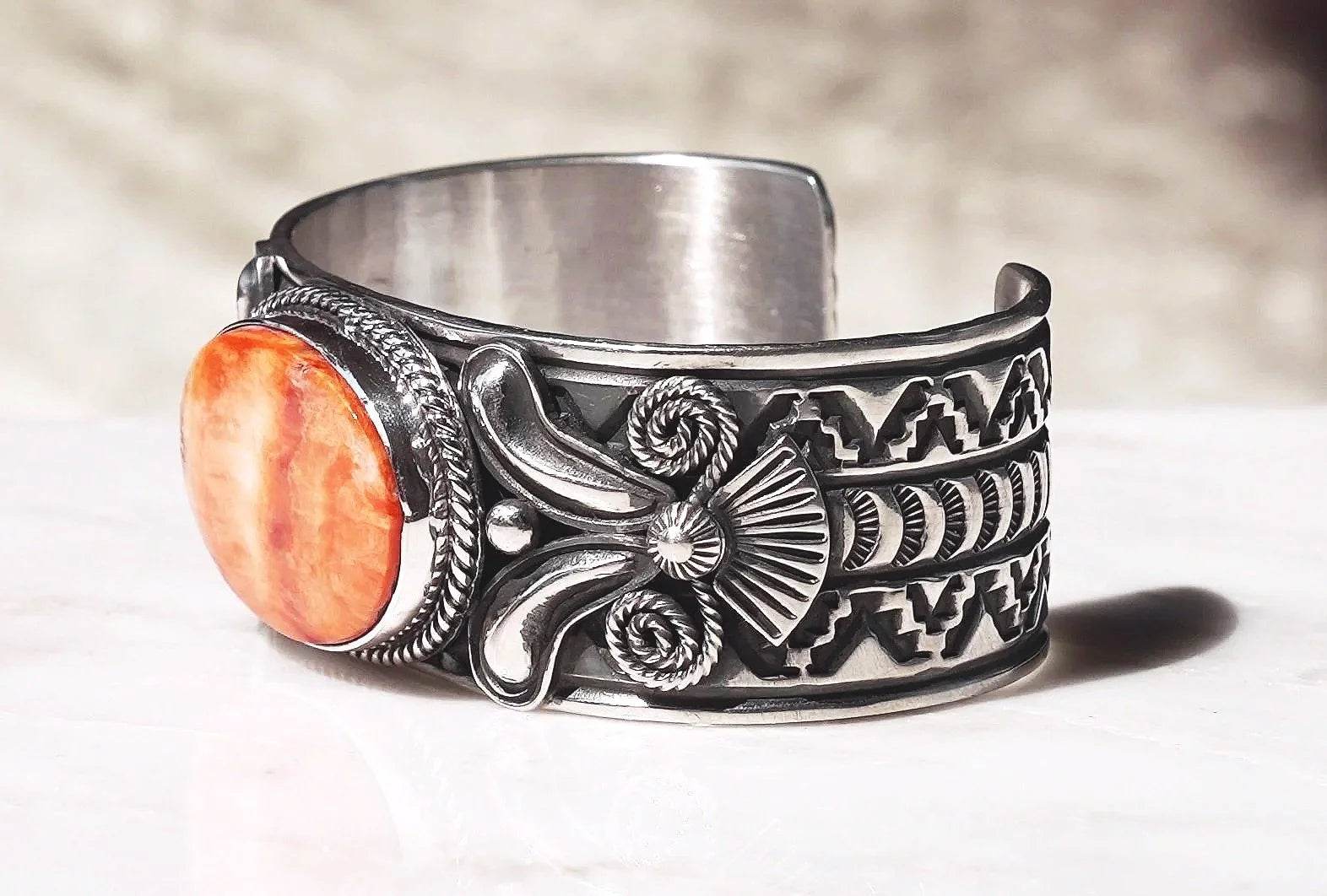 Orange Spiney Oyster Cuff