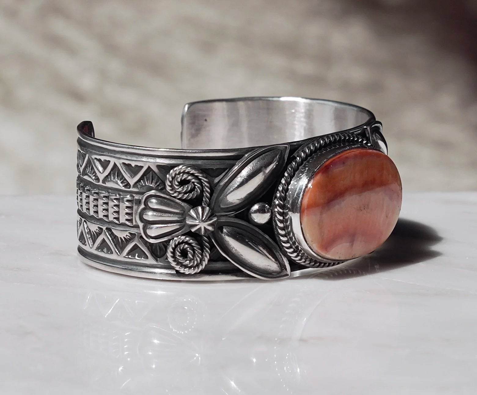 Orange Spiney Oyster Cuff