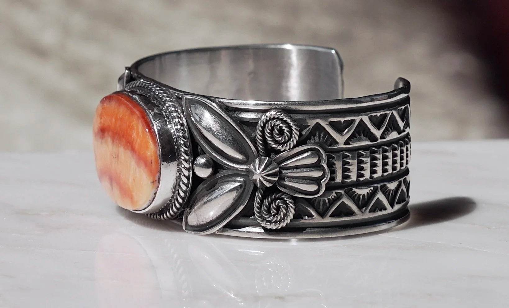 Orange Spiney Oyster Cuff