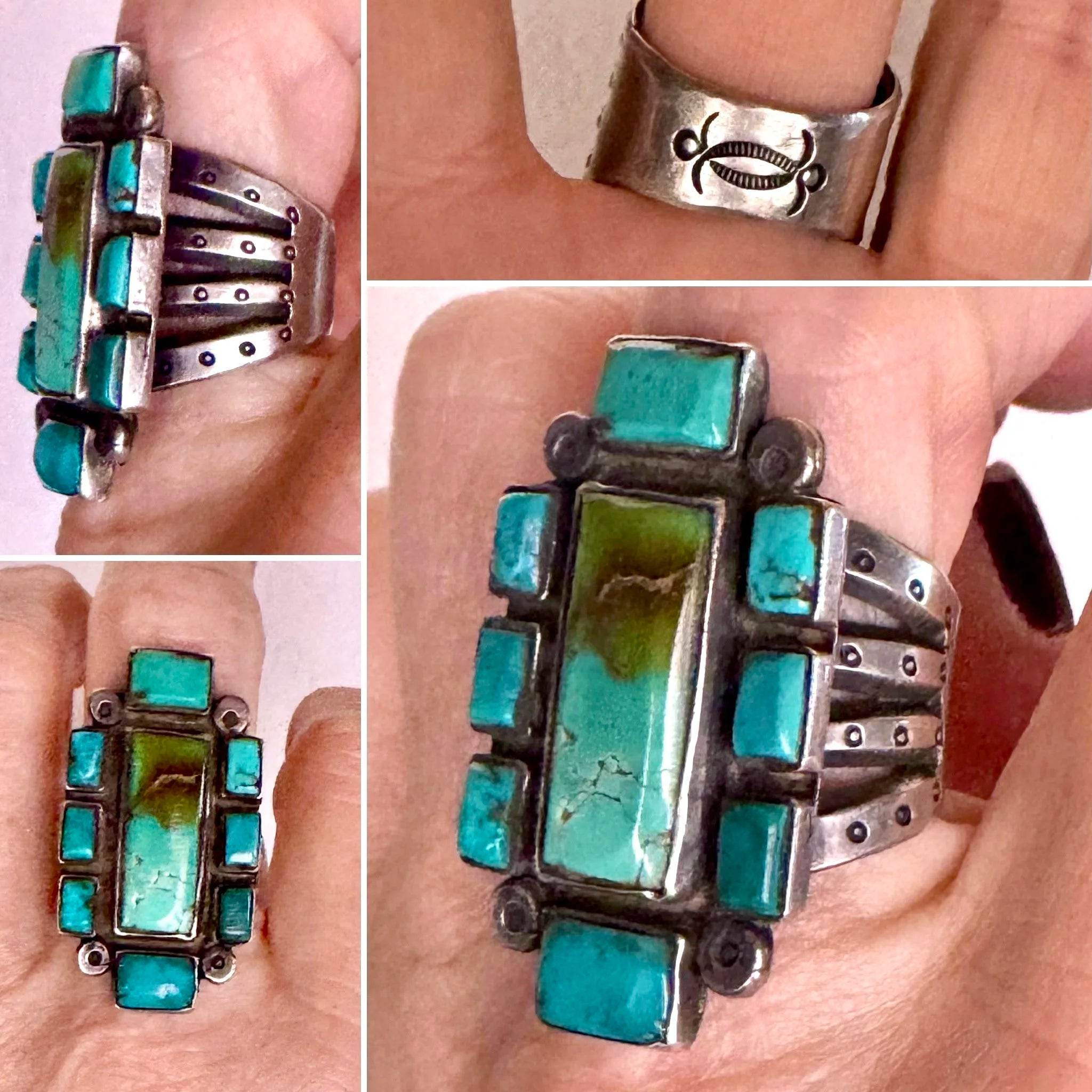 RARE Jock Favour Turquoise Ring Sz 9