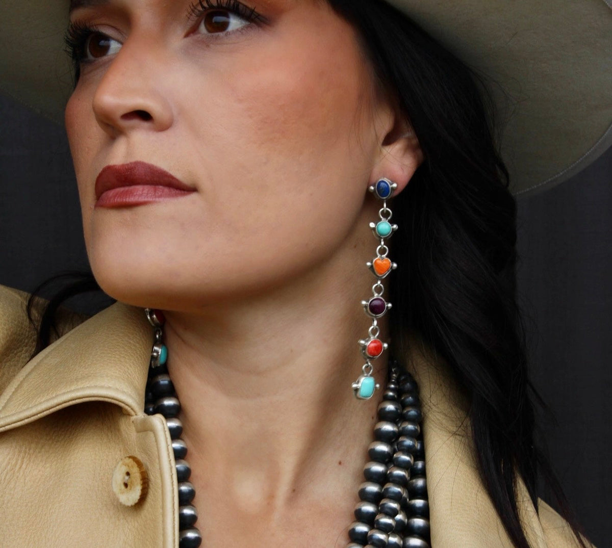 Anita McDonald Multi-Stone Earrings