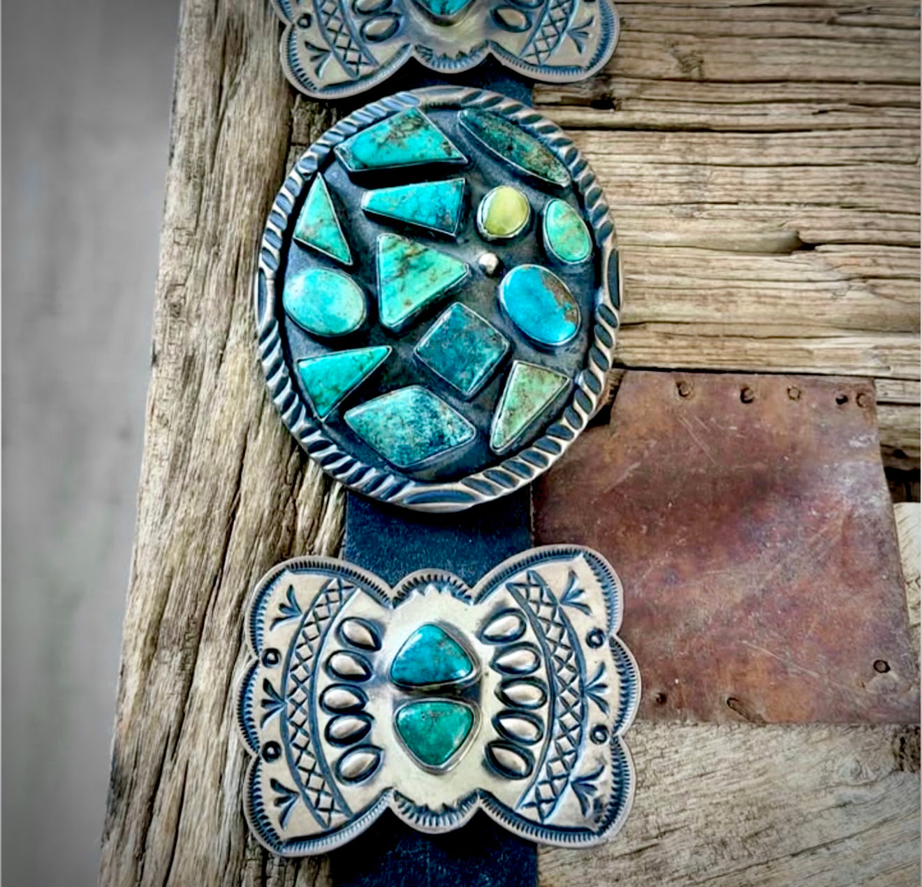 Rare Find • Kirk Smith Turquoise Concho Belt