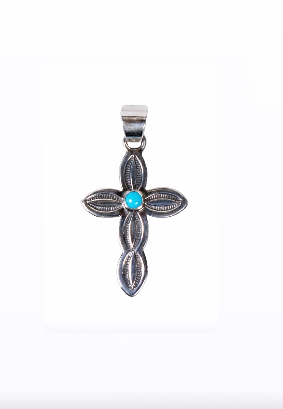 Matthew Charley Turquoise Cross Pendant