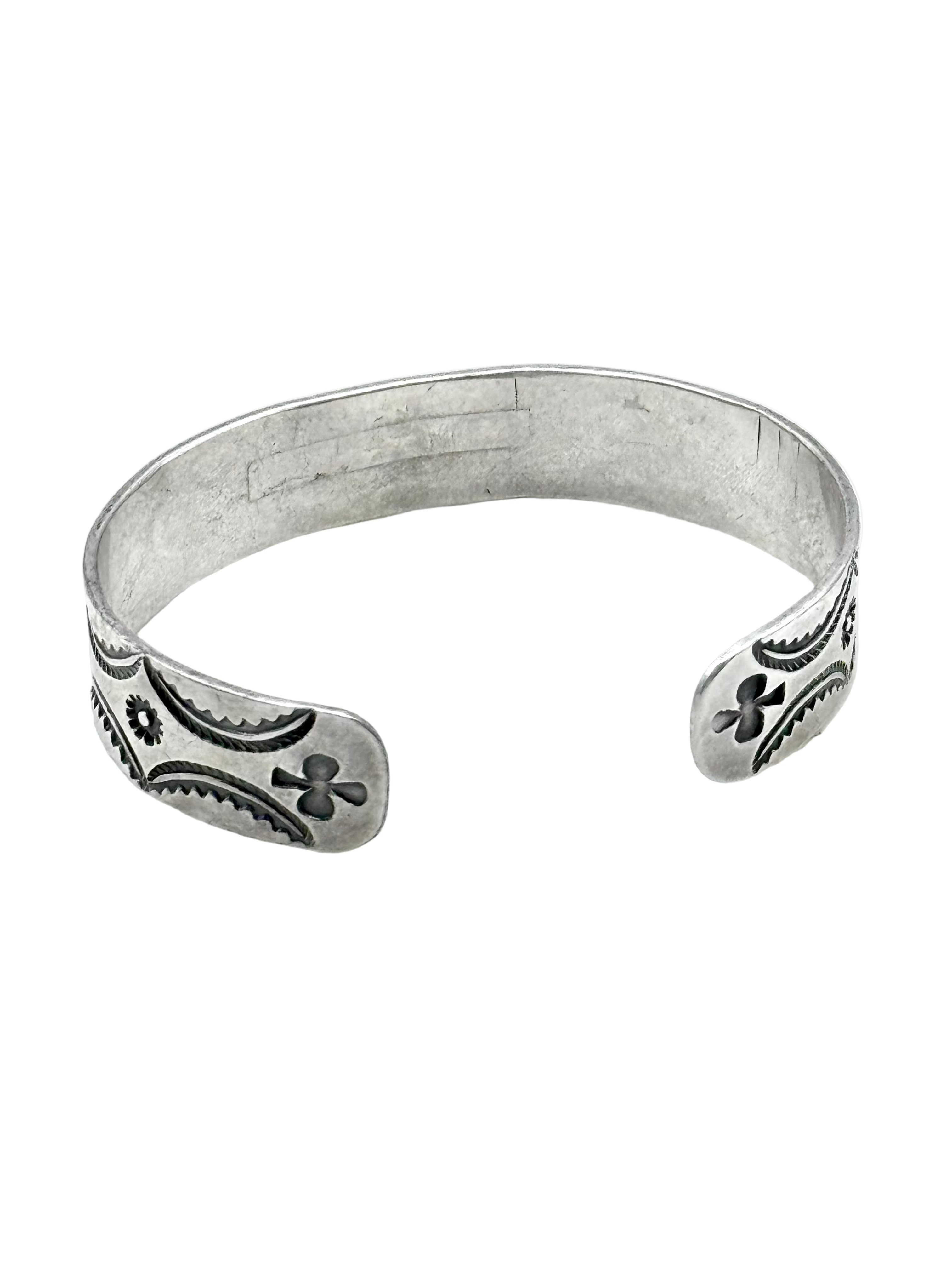 Old Pawn Two Stone Turquoise Cuff