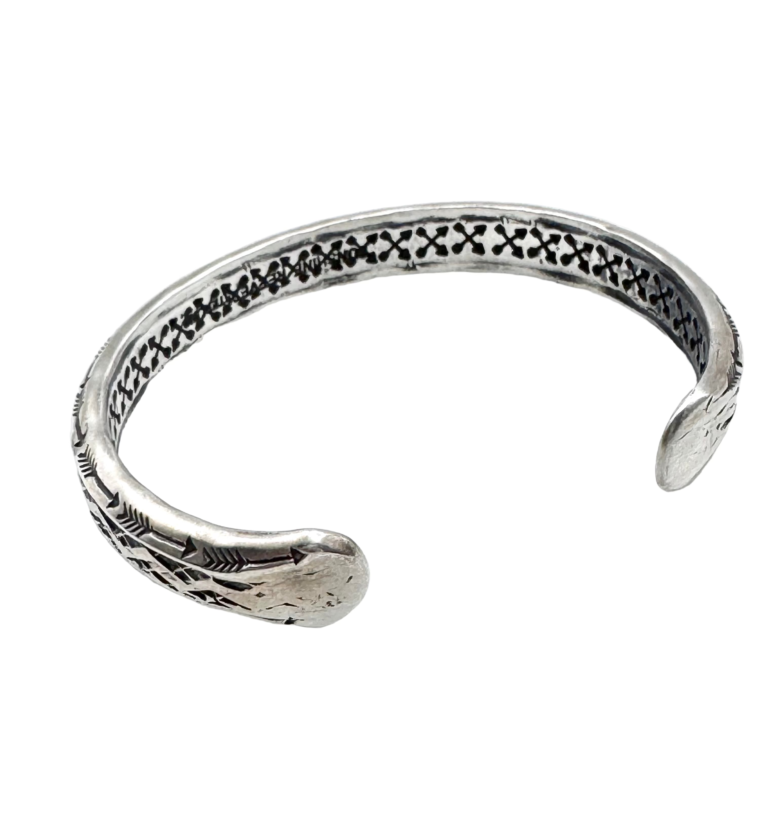 Sunshine Reeves Hand-stamped Sterling Cuff #1