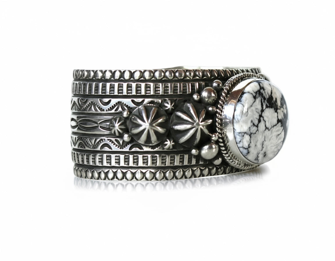 Happy Piasso White Buffalo Cuff