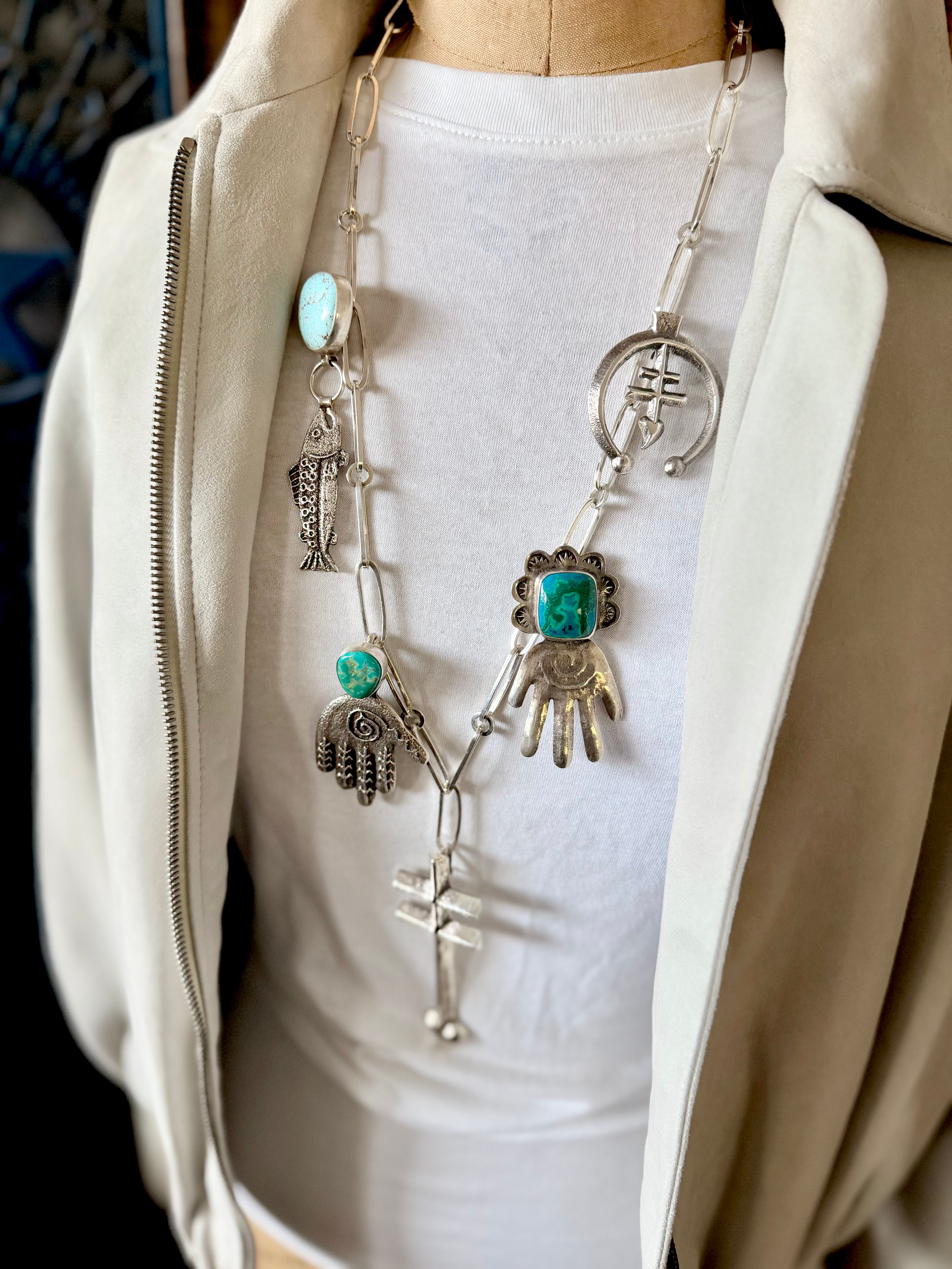 Joe Chavez No. 1 Sterling Handmade Link Necklace