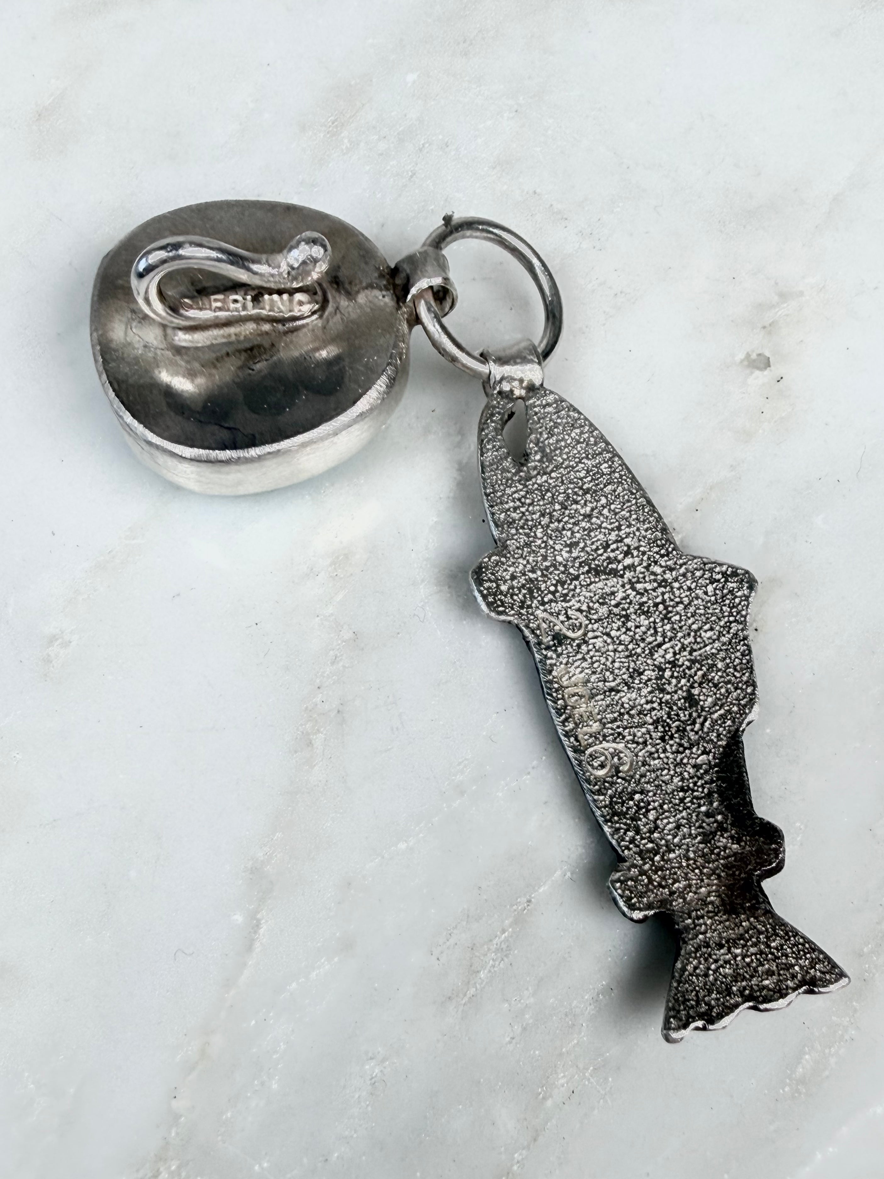 Joel Pajarito Turquoise Trout Pendant