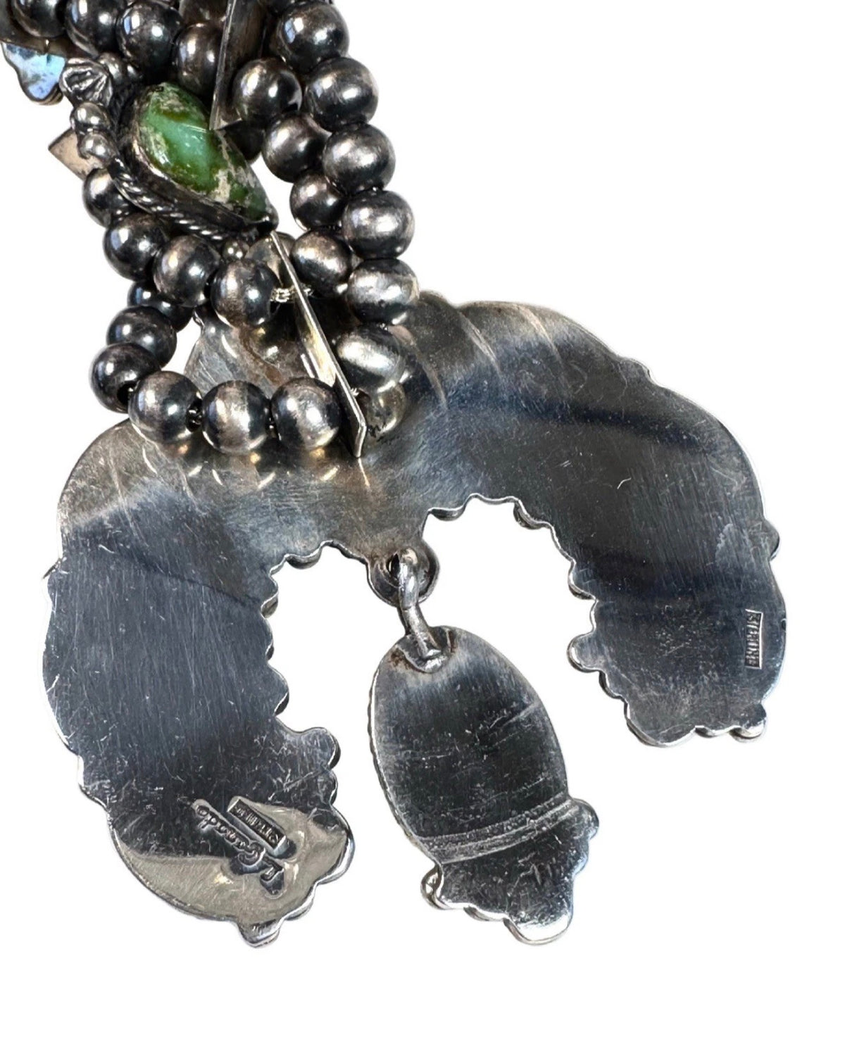 LaRose Ganadonegro Turquoise Squash Blossom Necklace SET