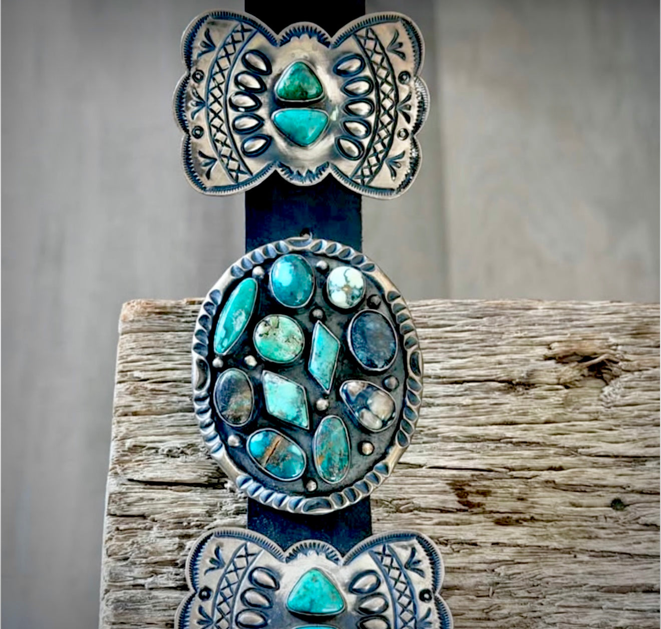 Rare Find • Kirk Smith Turquoise Concho Belt